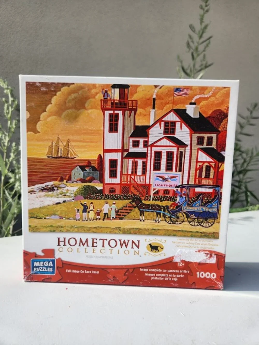 Sunset Visit 1000 Piece Jigsaw Puzzle Hometown Collection Mega Puzzles Artwork